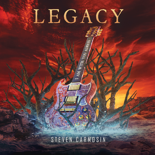 Retro design with the title 'Album Artwork - Steven Carmosin'