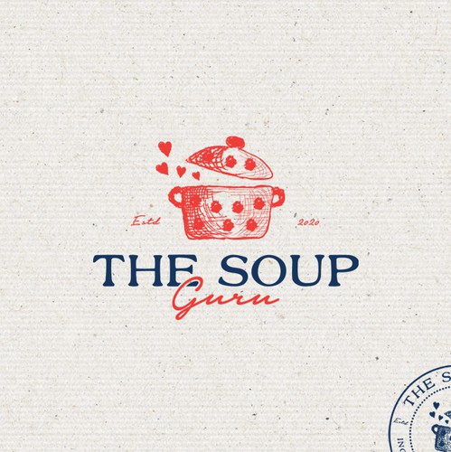 Old-school brand with the title 'Organic cooking logo'