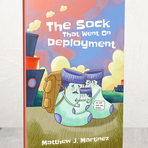Sock design with the title 'The sock that went on deployment'