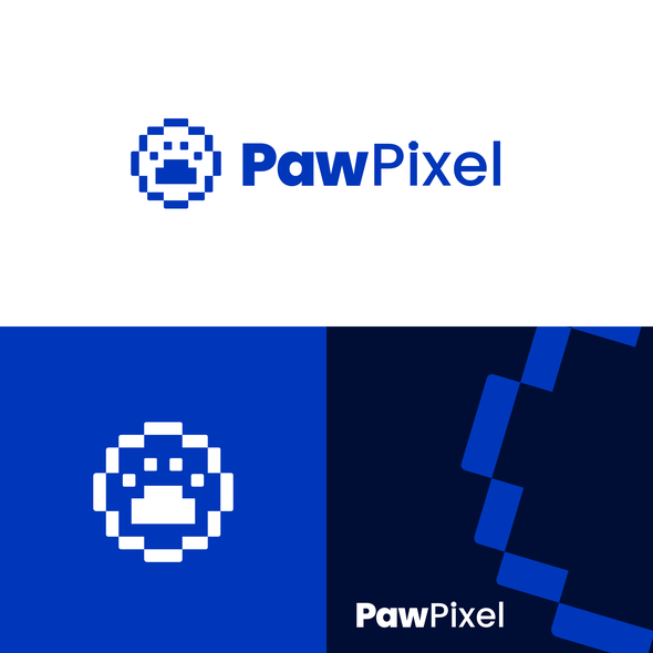 Bully dog logo with the title 'PAWPIXEL'