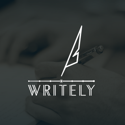 Timeline design with the title 'Writely'