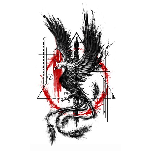 Phoenix design with the title 'tatu fenix'