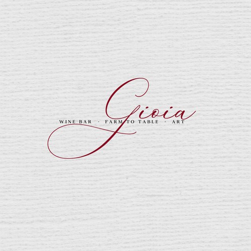 Diner design with the title 'Gioia Logo Design'
