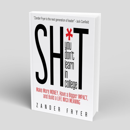 Cheeky design with the title 'Book cover proposal focused on fun typography'