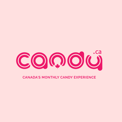 Round logo with the title 'Round logo concept for candy'