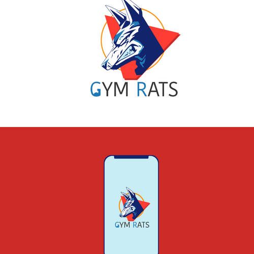 Motivational logo with the title 'Fitness application '