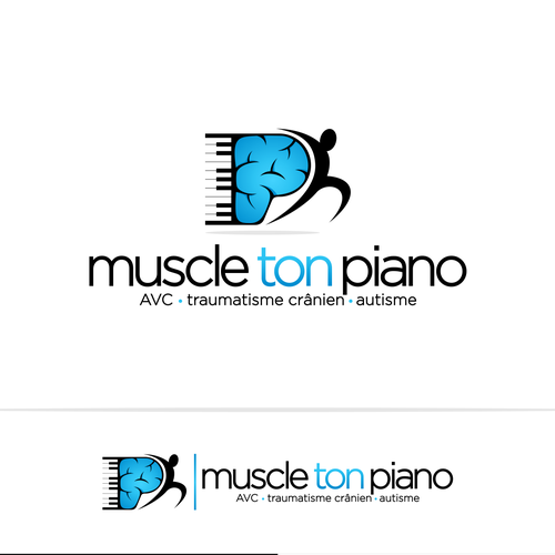 Piano logo with the title 'Muscle Ton Piano'