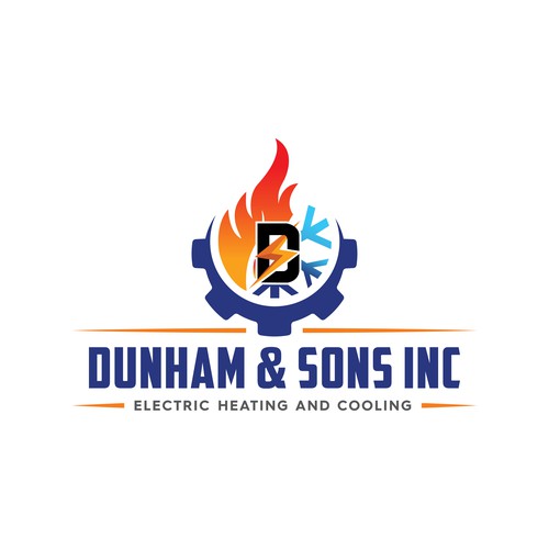 Cooler logo with the title 'Bold Logo for HVAC Industry'