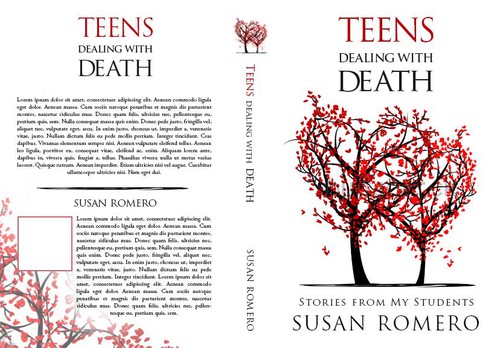 Death design with the title 'Create an awesome book cover for a teen book'