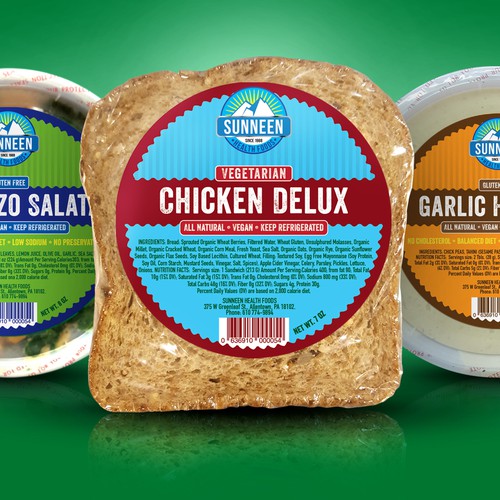 Vegetarian design with the title 'LABEL FOR VEGETARIAN FOOD'