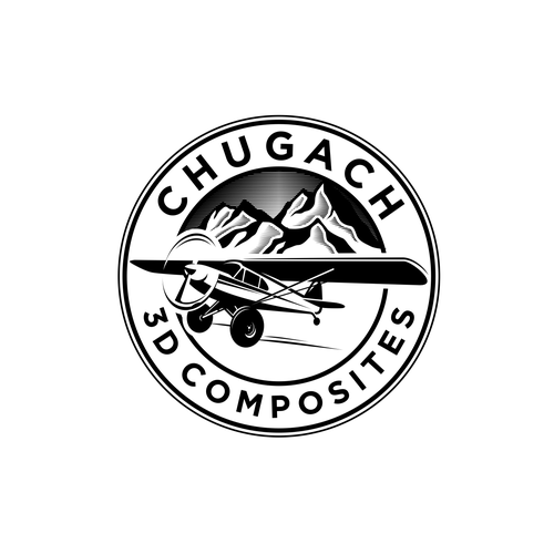 Png logo with the title 'Chugach 3d Composites'