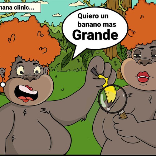 Book illustration artwork with the title 'Comics illustration'