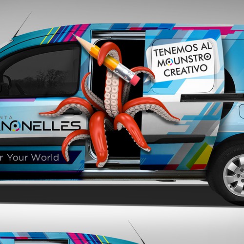 Call design with the title 'manonelles print'