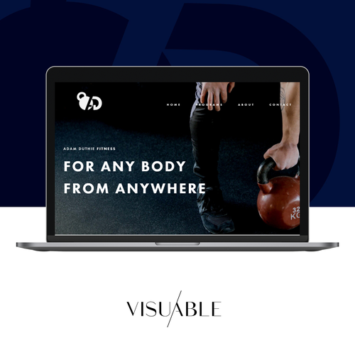 Personal trainer design with the title 'Fitness '