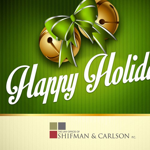 Theme design with the title 'Holiday Card Design'