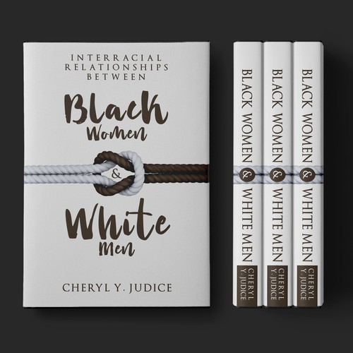 Relationship book cover with the title 'Black Women - White Men'