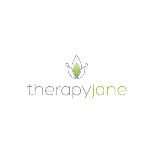 Green brand with the title 'Logo for TherapyJane'