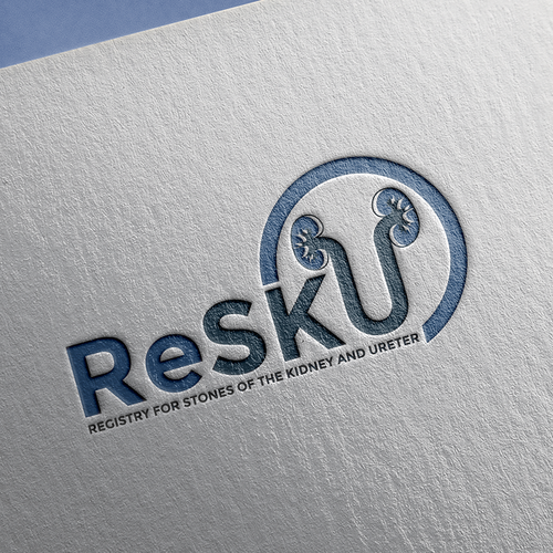 Research logo with the title 'logo for a kidney stone research database at UCSF'