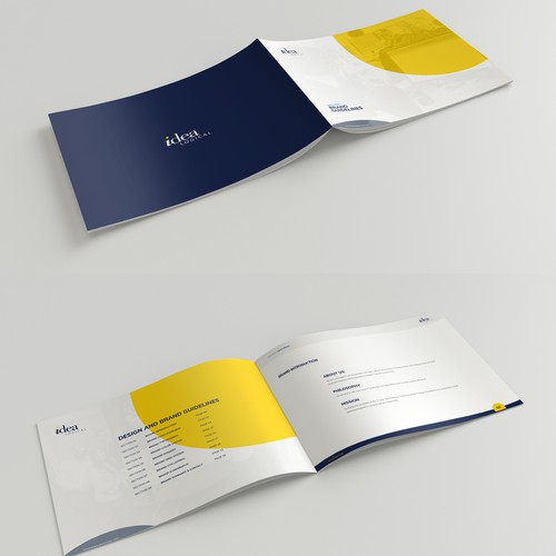 Square design with the title 'Brand Guide for IT support'