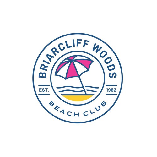 Apparel logo with the title 'Logo Design for Briarcliff Woods Beach Club'