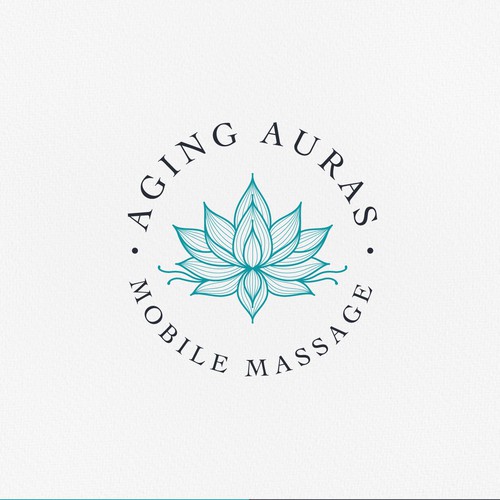 Massage logo with the title 'Logo design for massage therapy'