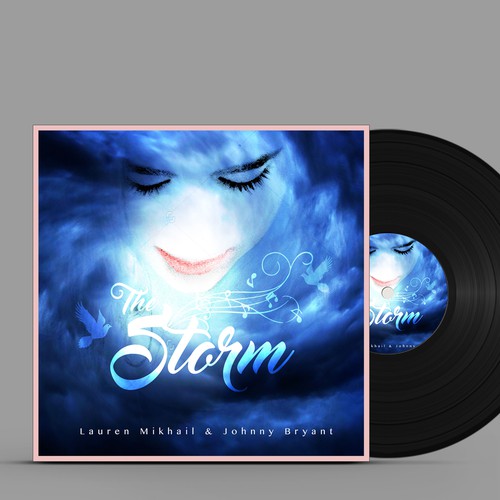 Creative artwork with the title 'Record Cover concept '