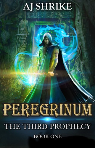 Warrior book cover with the title 'Peregrinum- Fantasy cover'