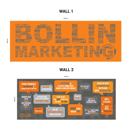 Wallpaper design with the title 'Bollin Marketing Wallpaper'