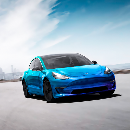 Tesla design with the title 'Look Tesla'