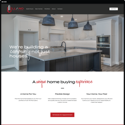 Copywriting design with the title 'Website Redesign'