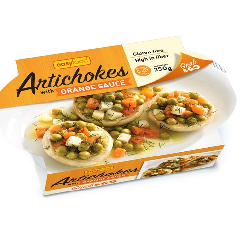 Food label with the title 'Frozen food packaging'