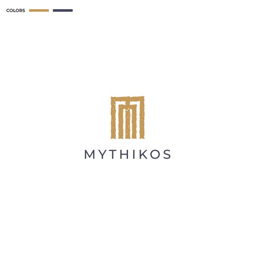 Ancient logo with the title 'Mythikos'