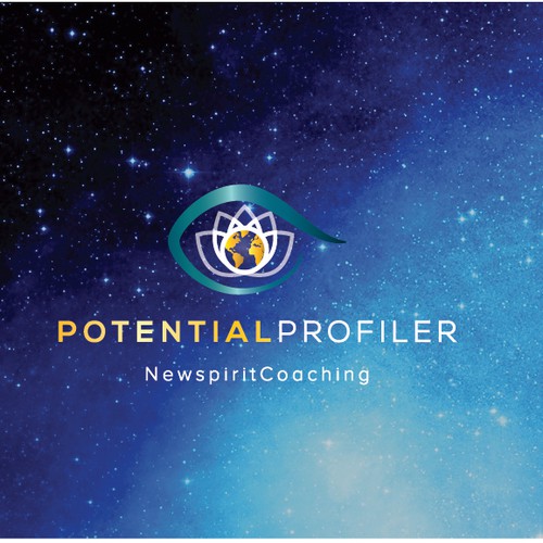 World design with the title 'bright and spiritual logo'