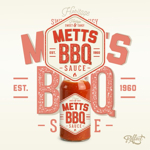 Vintage label with the title 'Label design'