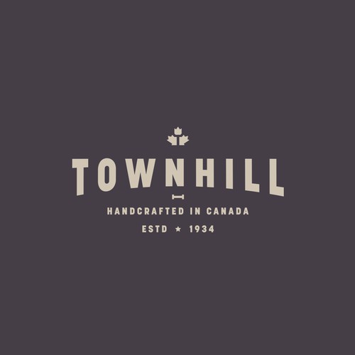 Canadian logo with the title 'TOWNHILL - Canadian urban fashion brand'