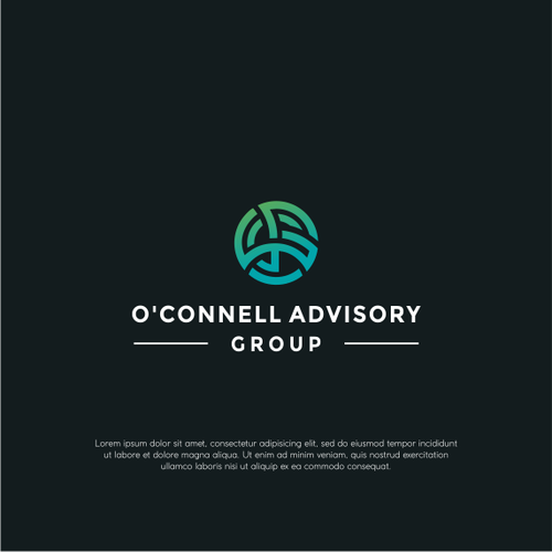 Interesting logo with the title 'O'Connell Advisory Group Logo Design Contest for an Innovative Financial Consulting Firm'