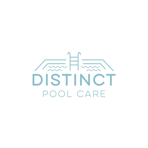 Pool design with the title 'pool care logo'