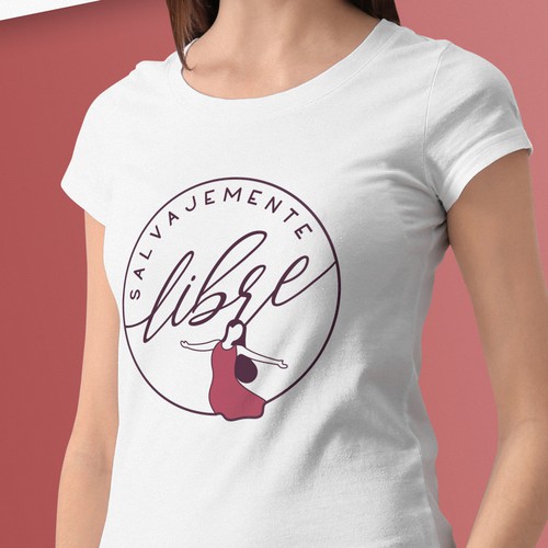 Feminine t-shirt with the title 'Feminine T-shirt design'