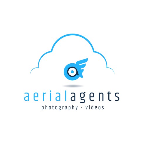 Drone brand with the title 'logo concept drone'