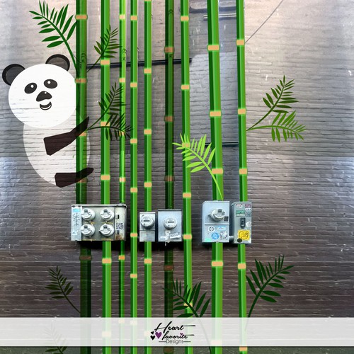 Panda artwork with the title 'Watt a Transformation: Creative Designs for Our Power Meters'