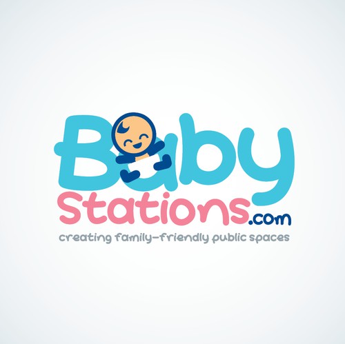 Baby logo with the title 'Cute Logo for family-friendly public spaces'