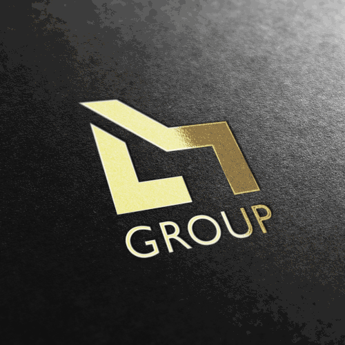 Sofa design with the title 'LM group logo'
