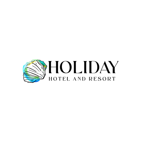 Shell logo with the title 'Holiday Hotel & Resort'