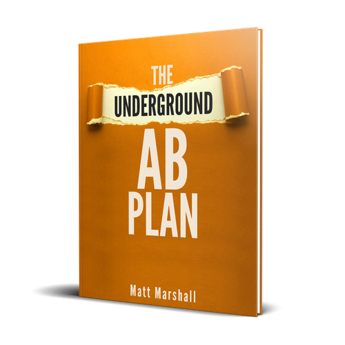 Diet design with the title 'The Underground Ab Plan-Book Cover'