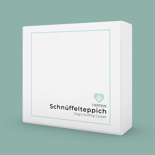 Dog food packaging with the title 'Simple Box Packaging Design'