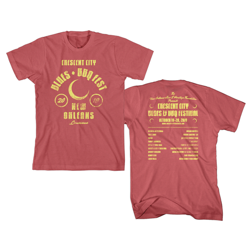 Vintage t-shirt with the title 'Vintage Shirt Concept for Crescent City Blues Festival'