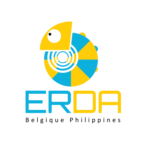Ps logo with the title 'ERDA - Bilgique Philippines '