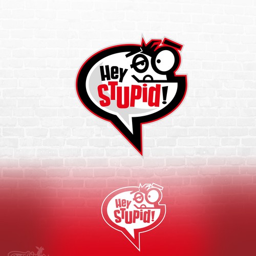 Expressive logo with the title 'Hey Stupid'