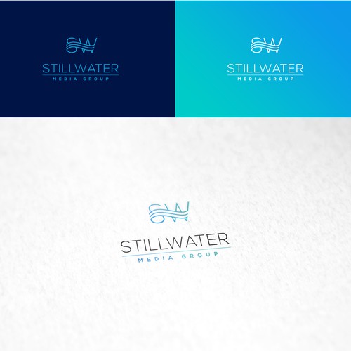 Sharp design with the title 'Logo design proposal for Stillwater Media Group'