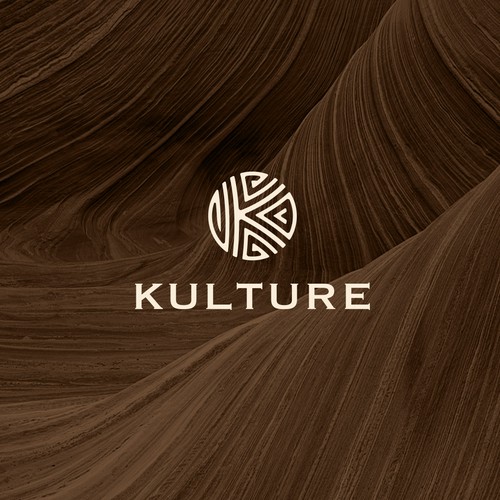 Flower shop logo with the title 'KULTURE Logo design for cool cafe and store'